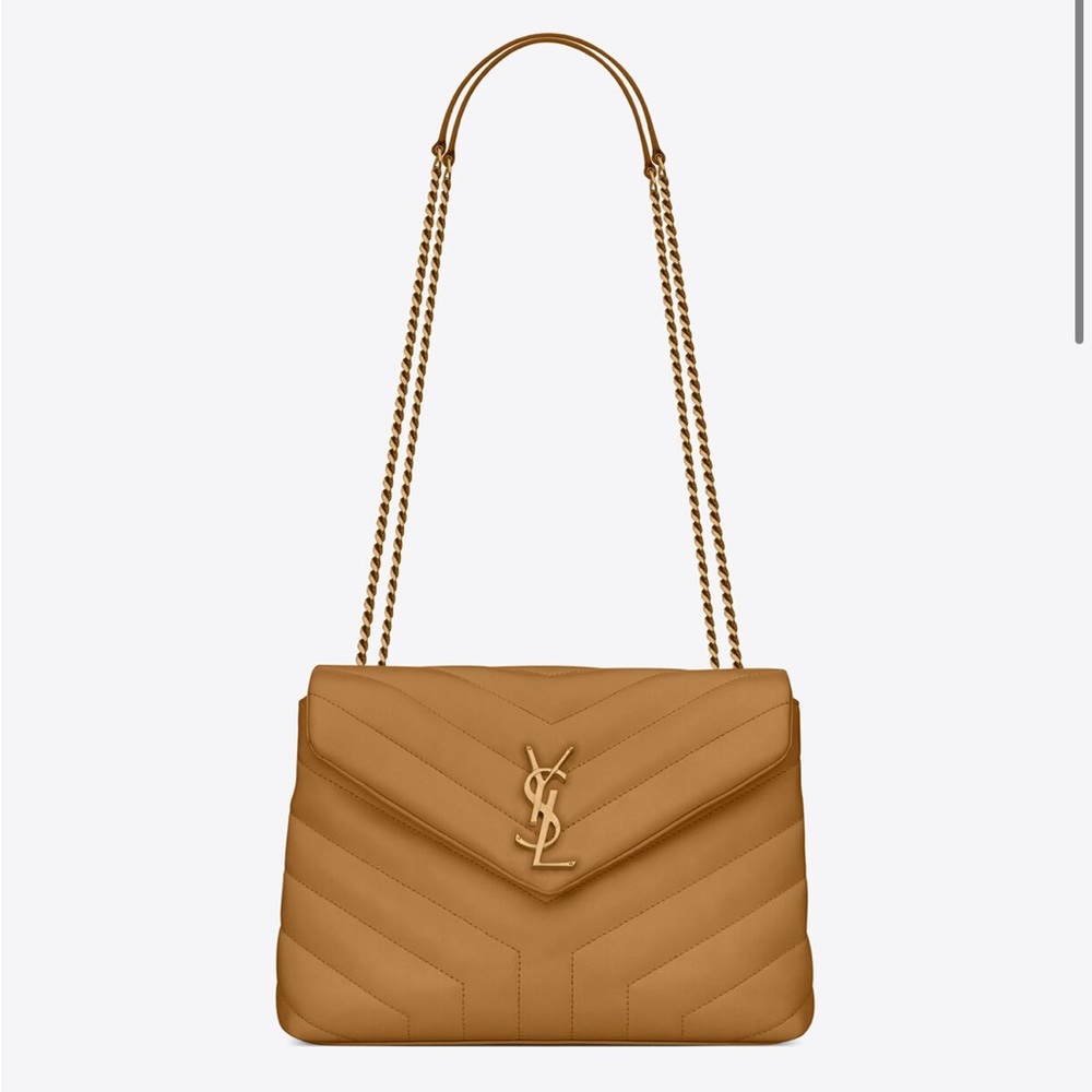 Lou Lou Small Quilted Chain Bag - Dark Naturel